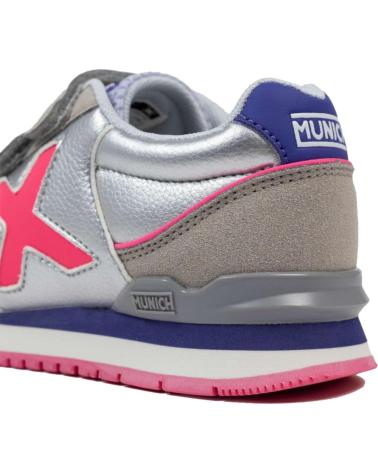 MUNICH DASH KID VCO 1695169 SILVER SNEAKERS PLATA