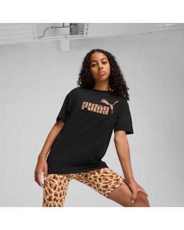 PUMA PUMA CAMISETA ESSENTIALS ANIMAL LOGO 686601 ROJA NEGRO