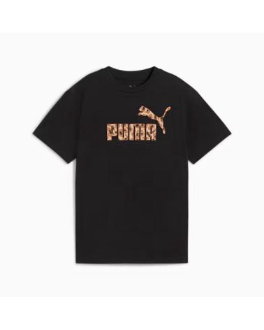 PUMA PUMA CAMISETA ESSENTIALS ANIMAL LOGO 686601 ROJA NEGRO