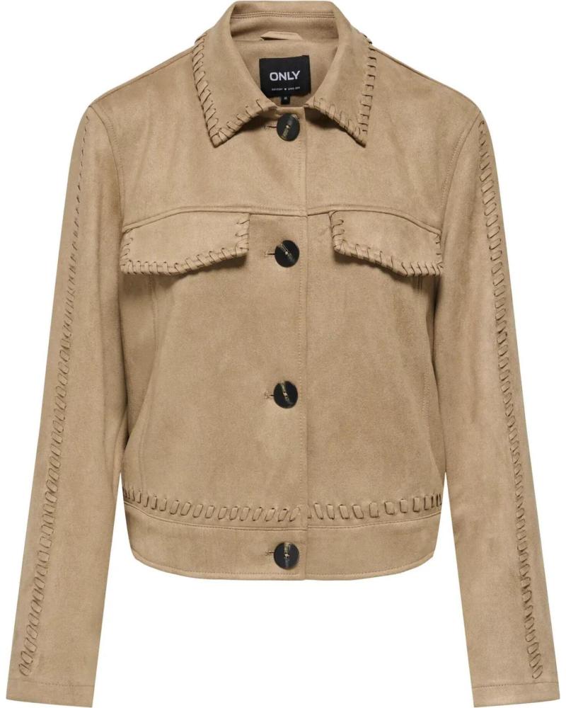 ONLY CHAQUETA MUJER 15372876 BEIGE