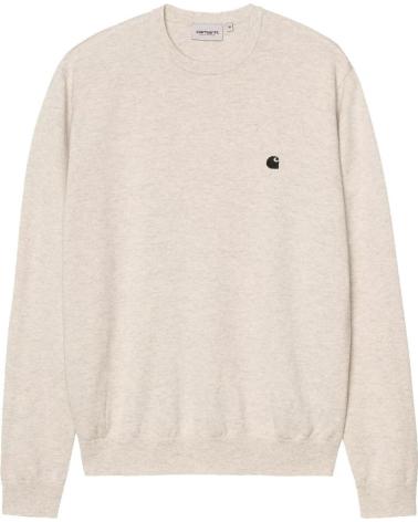 CARHARTT WIP JERSEY MADISON SWEATER FLEUR DE SEL BLACK NAN