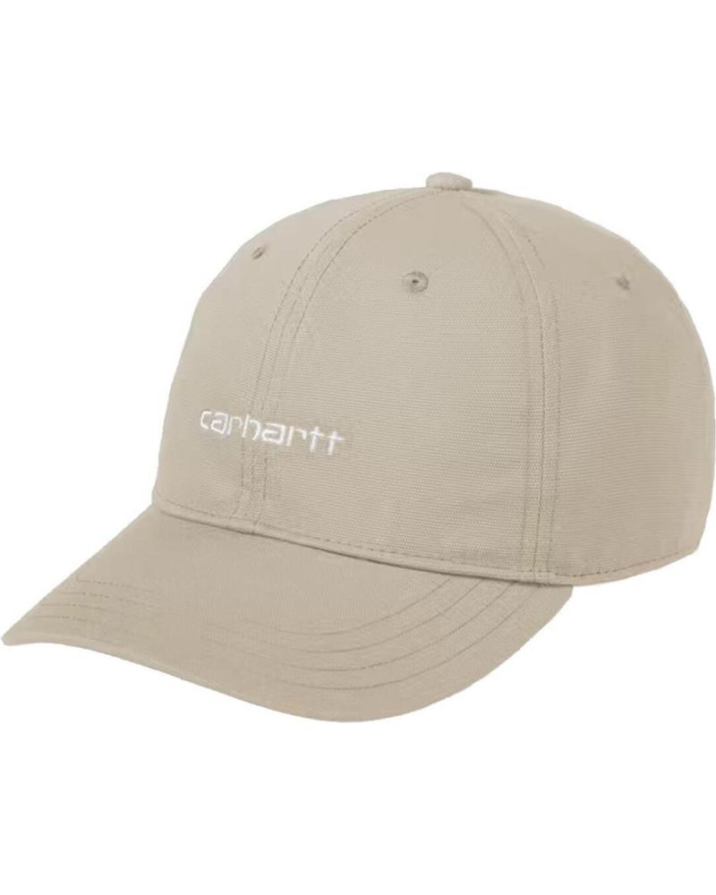 CARHARTT WIP GORRA CANVAS SCRIPT CAP FLEUR DE SEL - WHITE NAN
