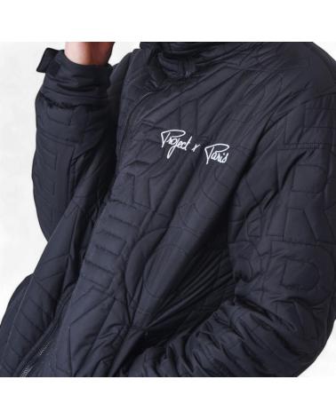 PROJECT X PARIS BLACK HOODED PADDED COAT