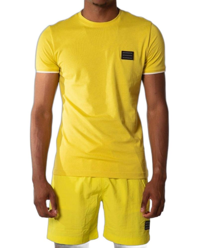 BADEHOSE ANTONY MORATO TECHNICAL FIT LOGO PATCH GELB