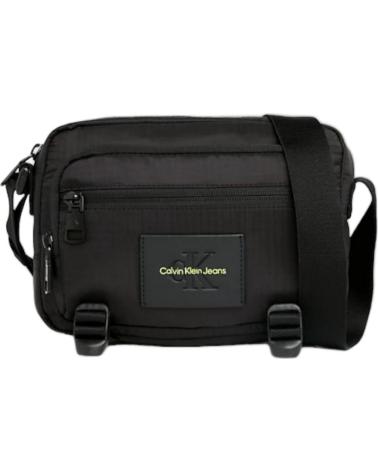 CALVIN KLEIN JEANS UMHÄNGETASCHE MIT LOGO-DETAIL, SCHWARZ
