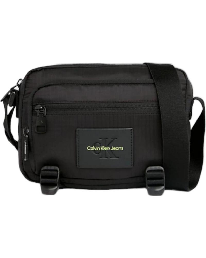 CALVIN KLEIN JEANS UMHÄNGETASCHE MIT LOGO-DETAIL, SCHWARZ