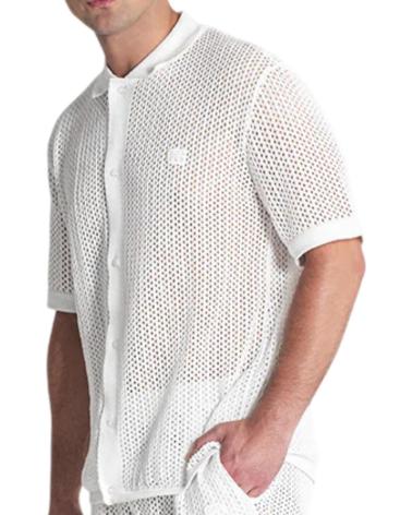 CHEMISE CROCHET AZULIK BLANCHE GIANNI KAVANAGH
