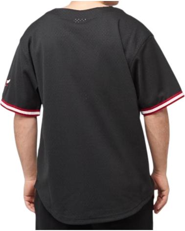 MITCHELL NESS CAMISA MICHELLE NESS NBA CHICAGO BULLS NEVER OUT NEGRO