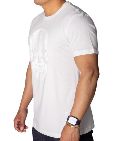 T-SHIRT ANTONY MORATO EN COTON IMPRIMÉ CRÂNE BLANC CRÈME