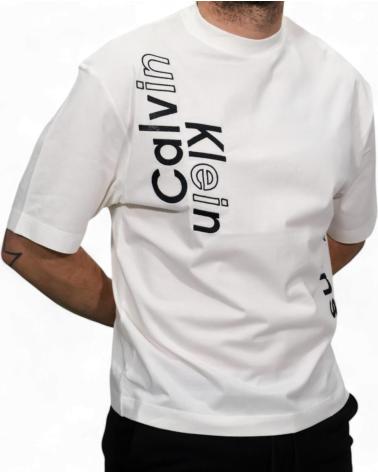 CALVIN KLEIN T-SHIRT GRAFIKBLOCK WEISS