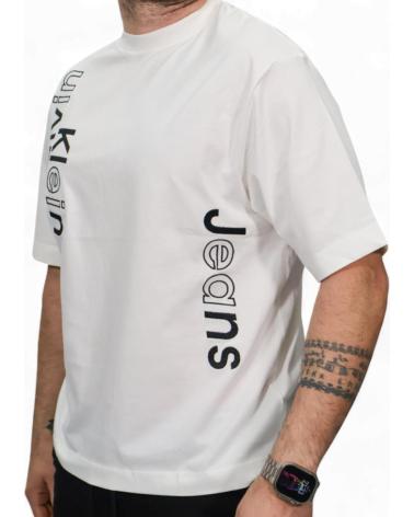 CALVIN KLEIN T-SHIRT GRAFIKBLOCK WEISS