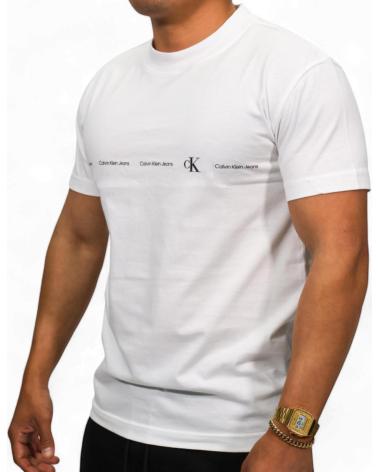 CALVIN KLEIN CAMISETA CON LOGO FRONTAL BLANCO