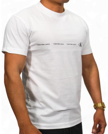CALVIN KLEIN CAMISETA CON LOGO FRONTAL BLANCO