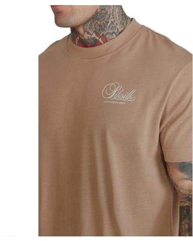 T-SHIRT SIKSILK OVERSIZE GRAPHIC BEIGE