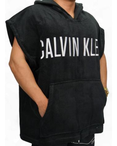 CALVIN KLEIN CALVIN KLEIN PONCHO TOALLA CON CAPUCHA NEGRO