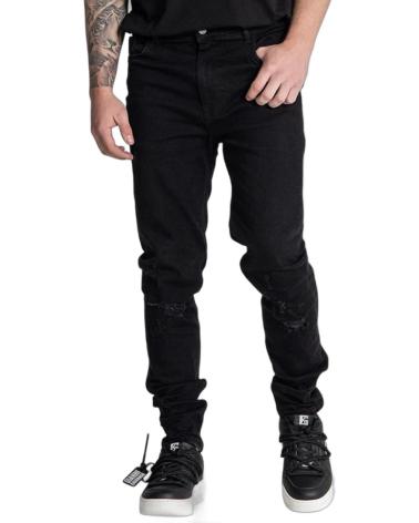 GIANNI KAVANAGH JEANS SLIM FIT RIPPED NEGRO