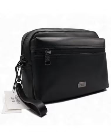 BEAUTY CASE CALVIN KLEIN JEANS PLAQUE POUCH NERO