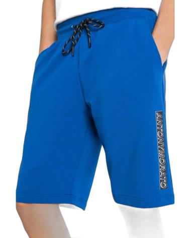 ANTONY MORATO BLUE SPORTS SHORTS WITH LOGO
