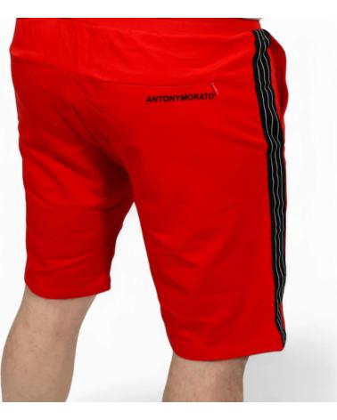 ANTONY MORATO PANTALON CORTO FIT DE FELPA ROJO