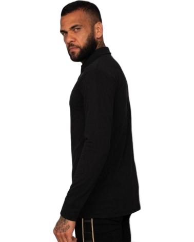 SIKSILK DANI ALVES FITTED BLACK POLO