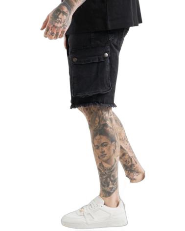 SIKSILK SHORT X MESSI DENIM NEGRO