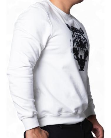 ANTONY MORATO SUDADERA CREMA CON ESTAMPADO DE TIGRE