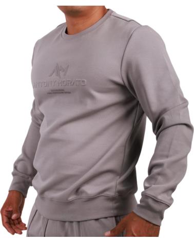 ANTONY MORATO SUDADERA CUELLO REDONDO LOGO ESTAMPADO HOMBRE GRIS CLARO