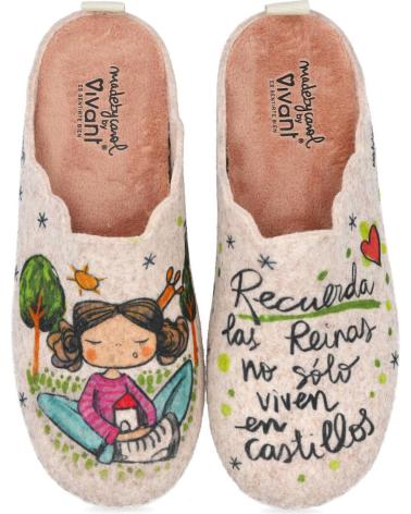 VIVANT V-IL-C252014FIBG ZAPATILLAS DE CASA MUJER BEIGE