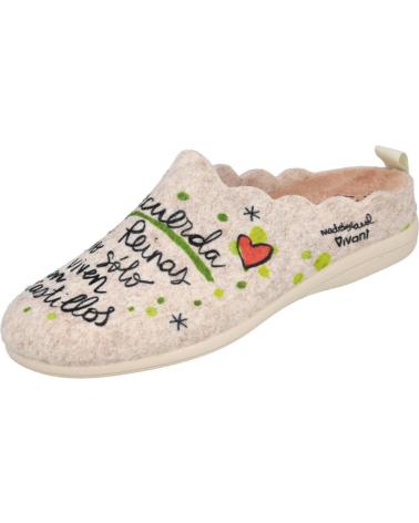 VIVANT V-IL-C252014FIBG ZAPATILLAS DE CASA MUJER BEIGE