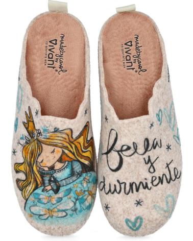 VIVANT V-IL-C2520-16FIBG ZAPATILLAS DE CASA MUJER BEIGE