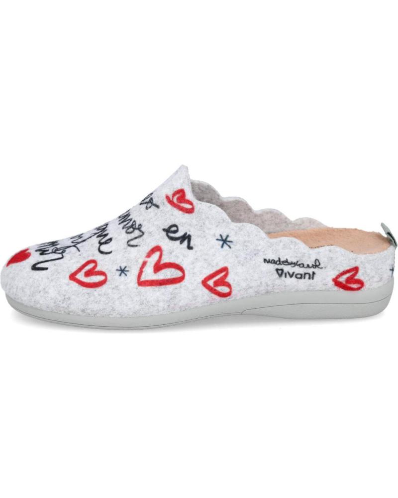 VIVANT V-IL-C252013FIGR ZAPATILLAS DE CASA MUJER GRIS