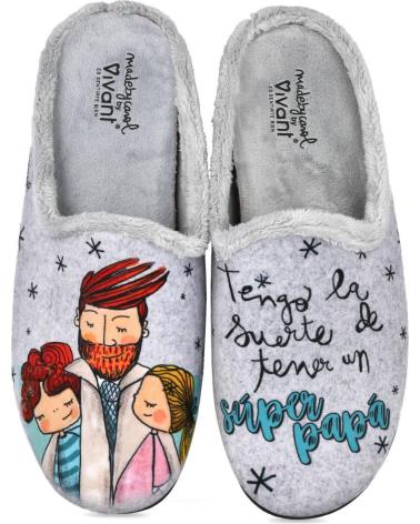 VIVANT V-ST-C252020INGR ZAPATILLAS DE CASA HOMBRE GRIS