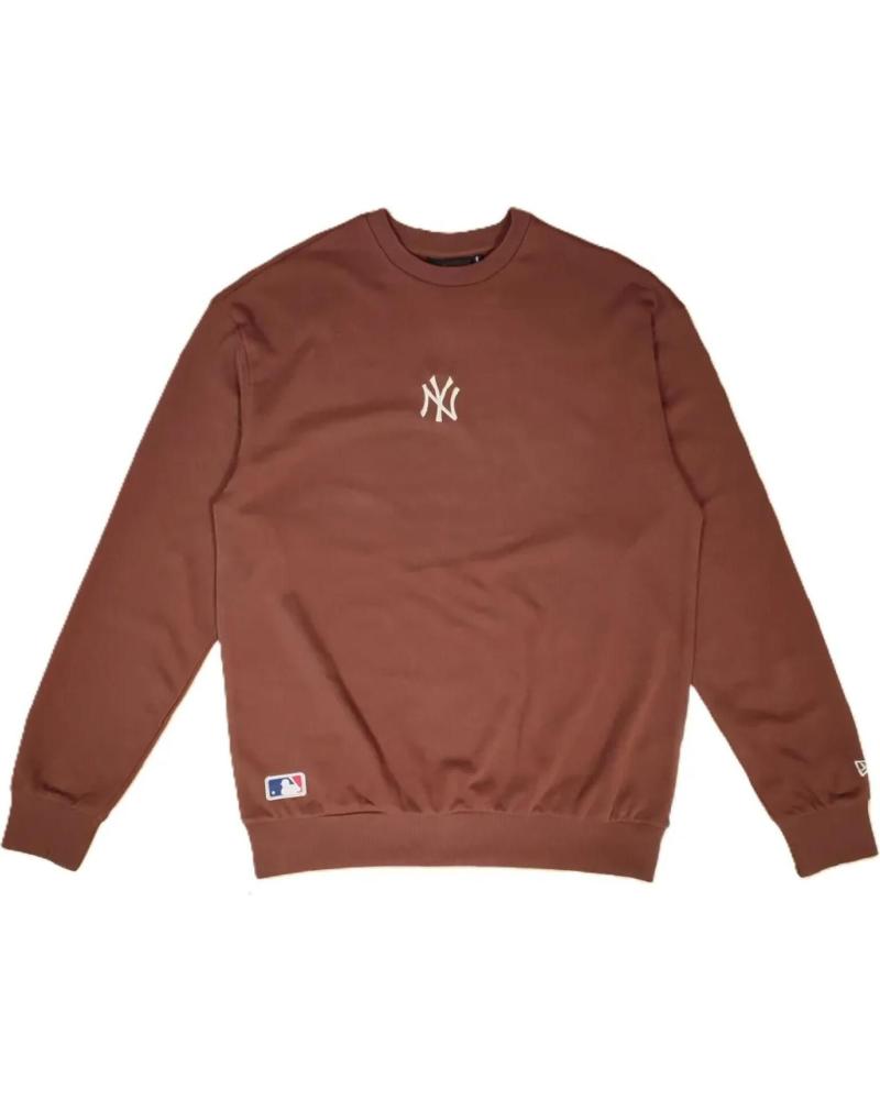 NEW ERA SUDADERA YANKEES MLB LEAGUE ESSENTIAL MIDI MARRON OVERSIZED 0