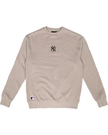 NEW ERA SUDADERA YANKEES MLB LEAGUE ESSENTIAL MIDI BEIGE OVERSIZED 0