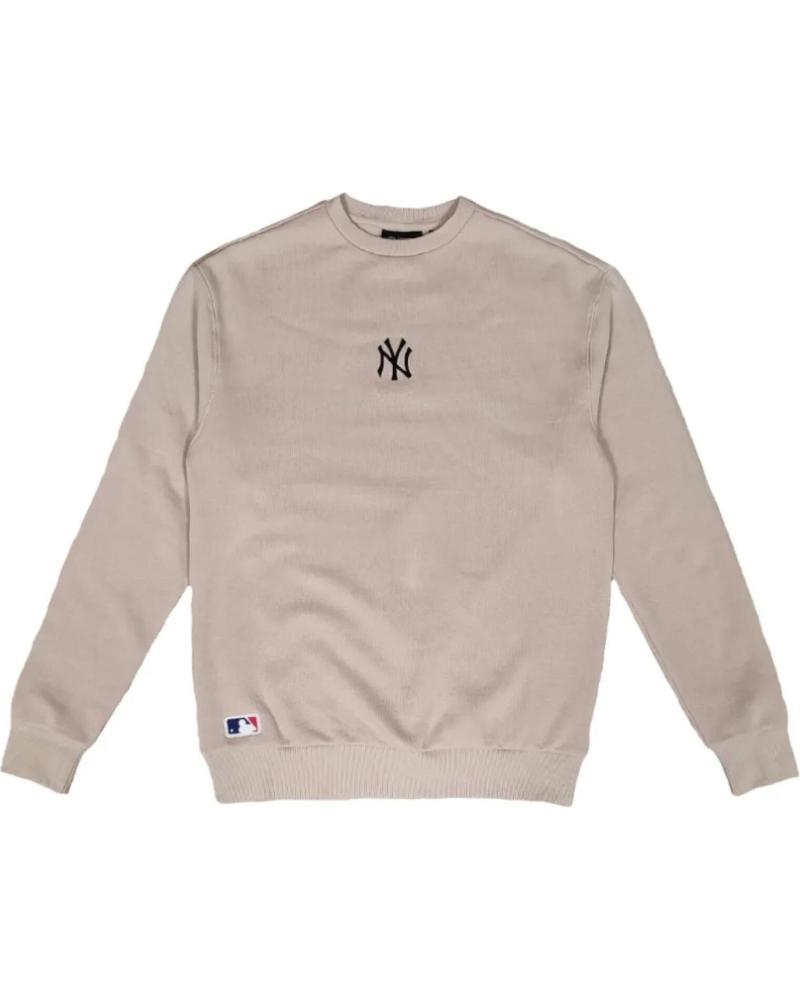 NEW ERA SUDADERA YANKEES MLB LEAGUE ESSENTIAL MIDI BEIGE OVERSIZED 0