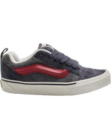 VANS OFF THE WALL ZAPATILLAS KNU SKOOL PARA HOMBRE Y MUJER VN000D22BGG1 GRIS-ROJO