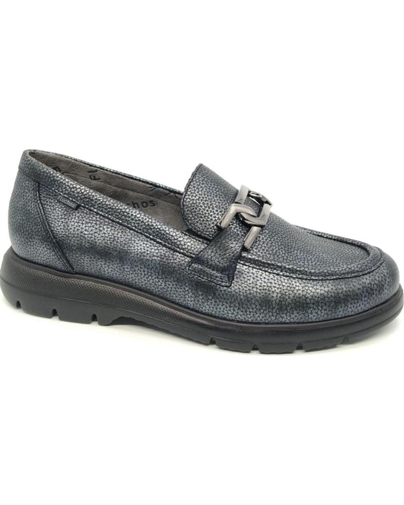 FLUCHOS MOCASIN GLADIS F1794 GRIS METAL METáLICO