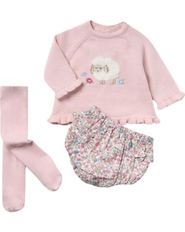 MAYORAL CONJUNTOS DE ROPA PARA BEBES NINA 2243 CONJUNTO TRES PIEZAS ROSA