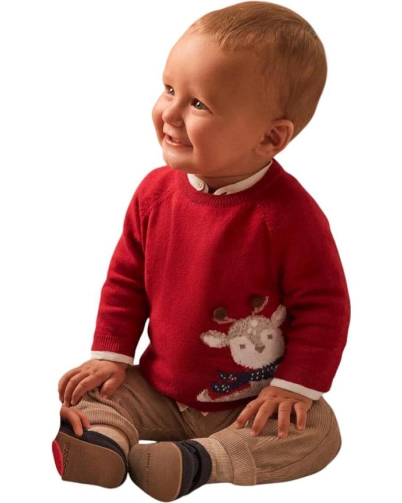 MAYORAL CHAQUETAS PARA NINO 2306 JERSEY MOTIVO JACQUARD RECIEN NACID ROJO