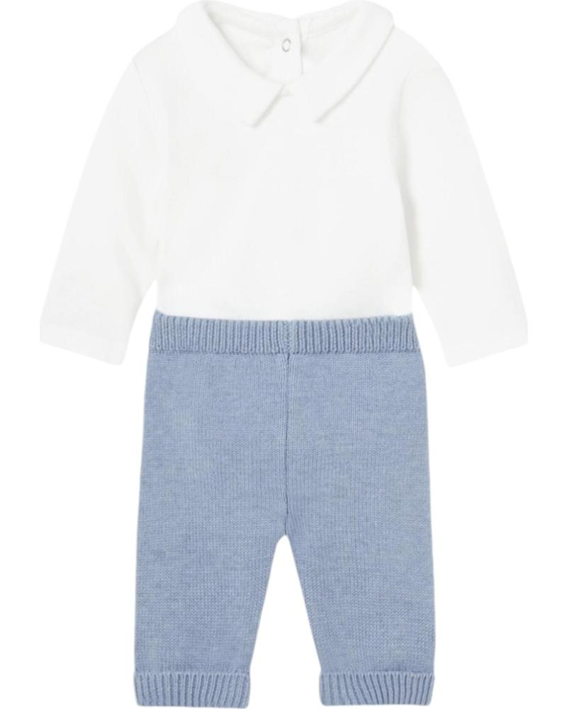 MAYORAL CONJUNTOS DE ROPA PARA BEBES NINO 2516 CONJUNTO 3 PIEZAS TRI AZUL