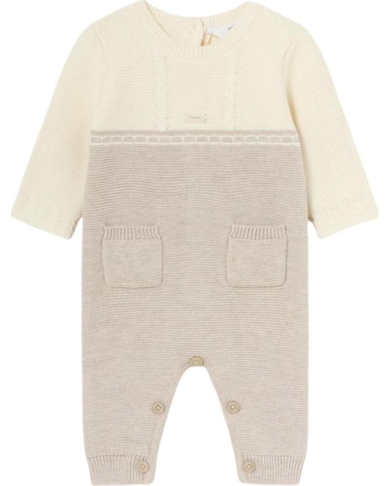 MAYORAL CONJUNTOS DE ROPA PARA BEBES NINO 2616 PELELE TRICOT BEIGE