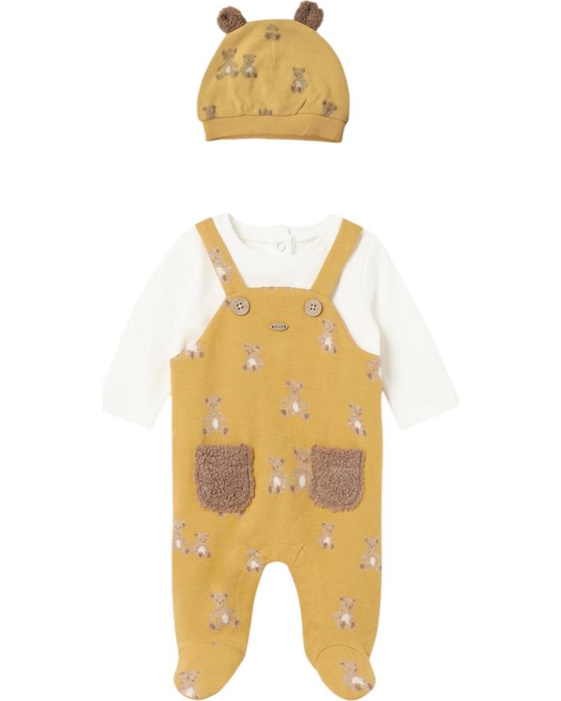 MAYORAL CONJUNTOS DE ROPA PARA BEBES NINO 2618 PELELE CON GORRO MARRóN