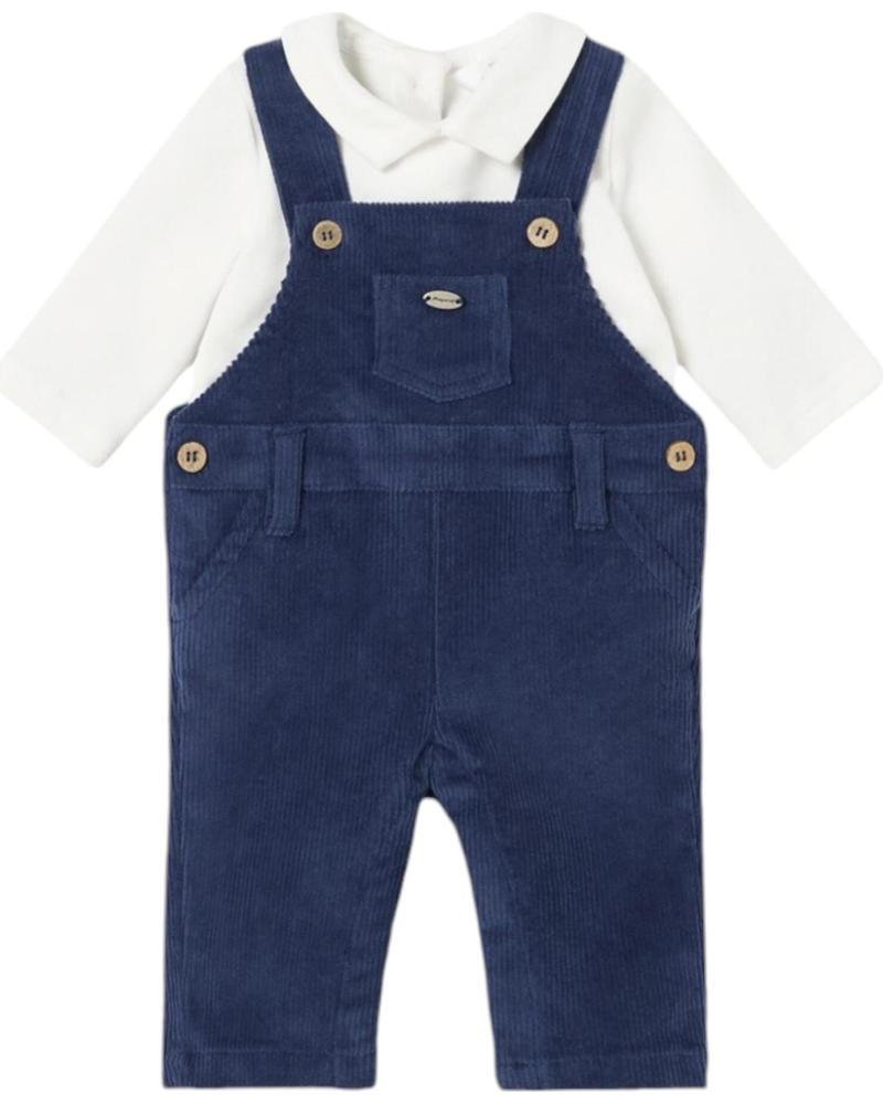 MAYORAL CONJUNTOS DE ROPA PARA BEBES NINO 2632 CONJUNTO PETO Y CAMIS AZUL