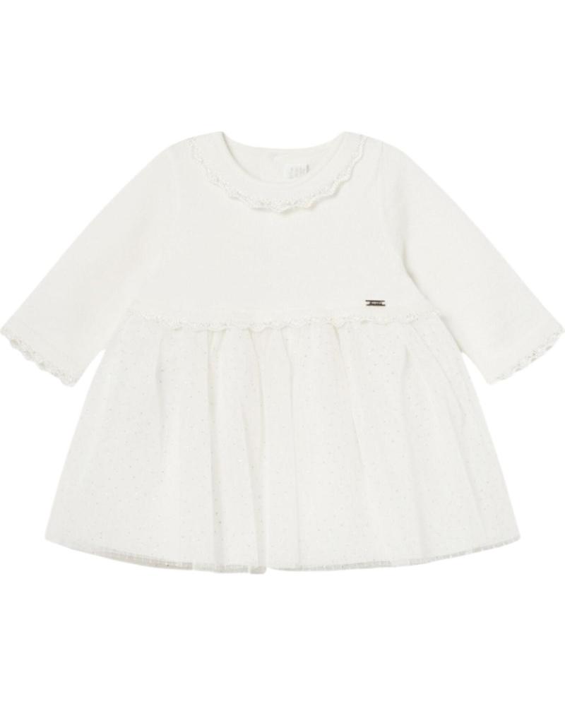 MAYORAL VESTIDOS CASUAL PARA NINA 2806 VESTIDO COMBINADO TUL BEIGE