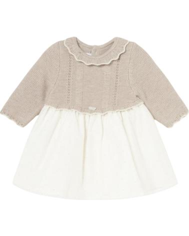 MAYORAL VESTIDOS CASUAL PARA NINA 2883 VESTIDO ORGANZA BEIGE