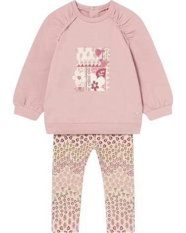 MAYORAL CONJUNTOS DE ROPA PARA BEBES NINA 2710 CONJUNTO DOS PIEZAS ROSA