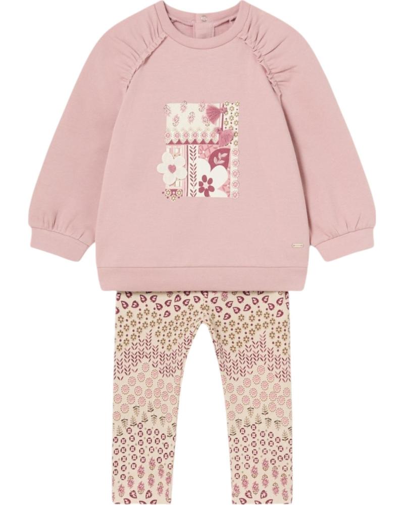 MAYORAL CONJUNTOS DE ROPA PARA BEBES NINA 2710 CONJUNTO DOS PIEZAS ROSA