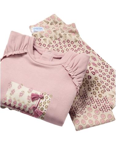 MAYORAL CONJUNTOS DE ROPA PARA BEBES NINA 2710 CONJUNTO DOS PIEZAS ROSA
