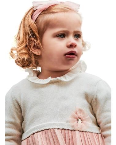 MAYORAL VESTIDOS CASUAL PARA NINA 2906 VESTIDO COMBINADO PLISADO ROSA