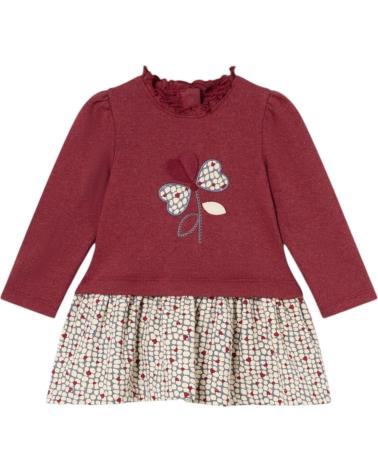 MAYORAL VESTIDOS CASUAL PARA NINA 2917 VESTIDO COMBINADO ROJO